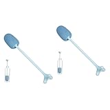 Brosse pour tasse d'eau : la tête de brosse de la brosse pour bouteille est fabriquée en matériau éponge, qui est souple et ne rayera pas le corps de la tasse, brosse pour tasse d'eau.