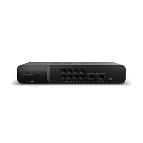 Amazon eero PoE Gateway - 10-port eero router and PoE switch (Two 10 GbE ports, eight 2.5 GbE PoE ports)