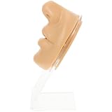 Healifty Modelo de Entrenamiento Facial para Piercing Simulación de Nariz y Boca con Soporte Parte Corporal Falsa para Práctica de Perforación Piel Suave y Resistente Herramienta Educativa