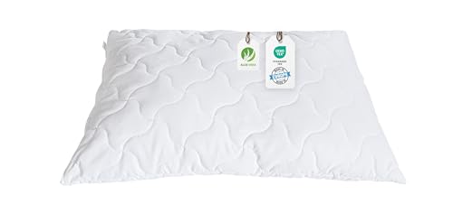 BLUE MOON Aloe Vera Kissen 70x90 Schlafen Kopfkissen Komfort, atmungsaktives Allergiker Kissen, Winter- und Sommer-Kissen 100% Made in EU
