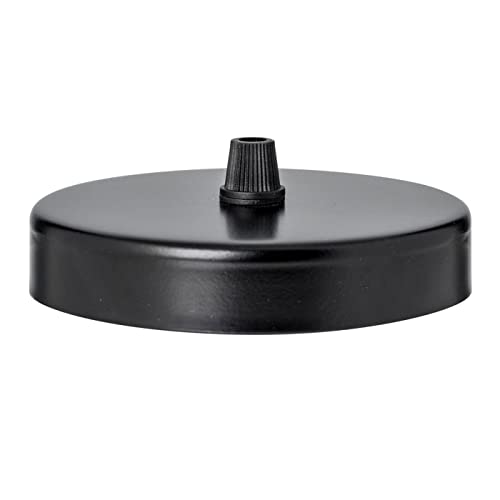 Suspension vintage, rosace en métal noir 100mm pour luminaires suspendus plafonniers E27 Cover