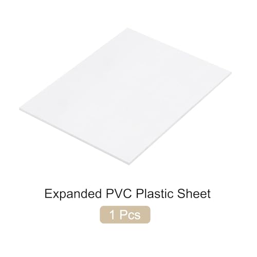 Image of Expanded PVC Plastic Sheet 1 /4 inch Thick, 12 inchx16 inch Lightweight Rigid Foam Sheet, [for Crafts Signage Displays Digital Screen Printing] - White / 1 Pcs