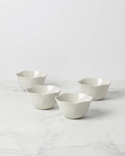 Image of Lenox 895724 French Perle Fruit Bowls, Set Of 4, White