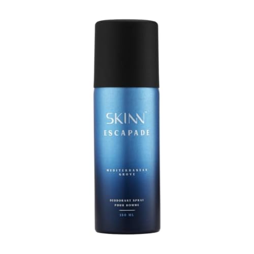 Image of Skinn By Titan | Escapade Mediterranean Grove Deo - 150 ml|Perfume For Man| Gift Set For Men | Long Lasting Smell Deoderant |Dermatologically Approved | Fresh & Spicy |Everyday Body Spray