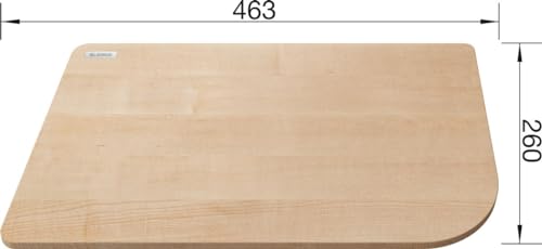 Planche à découper BLANCO en sycomore 463x260 mm pour une coupe stable