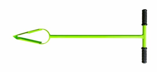Image of Post Hole Hand Burma Borer Auger | Tool 4 Inch Manual Soil Drill for Planting Trees Fence Posts Gardening Digging Tool Durable Easy Use (Green)