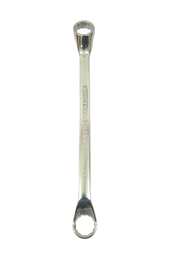 Image of Tata Agrico 20 X 22mm Ring Spanner, Chrome Vanadium Steel Double Ended Offset Box Wrench for Fitting, Maintenance & Industrial Use