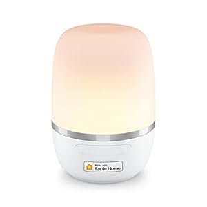 Veilleuse LED Connectée, Lampe de Chevet Intelligente WiFi Compatible Apple HomeKit, Alexa, Google Home et SmartThings, RGBCW Veilleuse Multicolore avec Commande Vocale et Contrôle à Distance