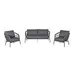 Patioco Lounge Set Balu 3-teilig Anthrazit