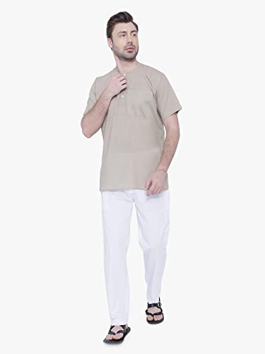 Image of Rajubhai Hargovindas Mens Casual Cotton Straight Kurta