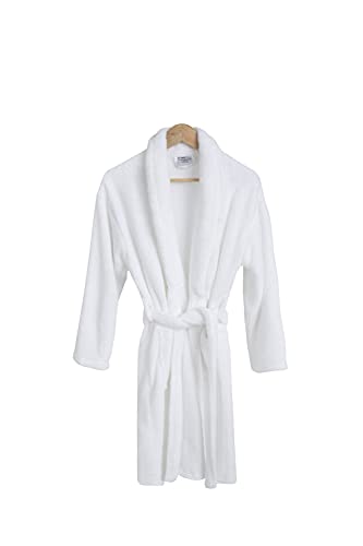 Bc Bare Cotton Kids Microfiber Fleece Shawl Robe - Girls - White - 9-12 Years #TOP4