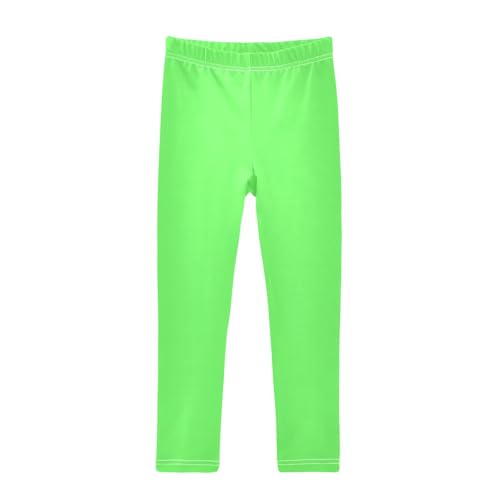 Leggings for Girls Casual Yoga Pants Dance Tights Trousers Kids Workout Pants, Cobalt Green, 4T