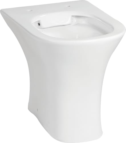 sanicomfort Stand-WC REKIA Tiefspüler spülrandlos Abgang waagrecht Sanitärkeramik weiß ohne WC-Sitz