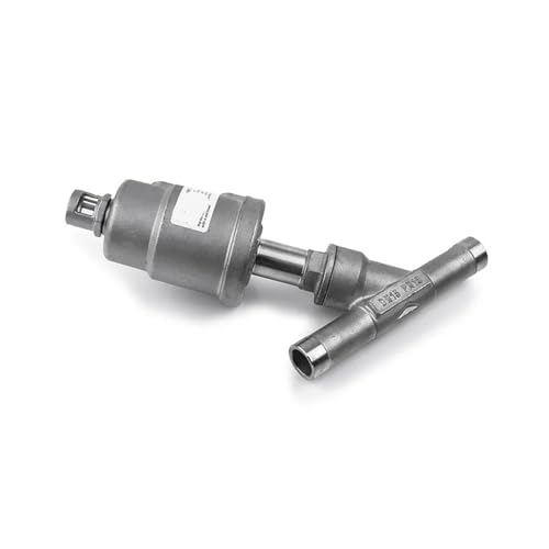 Válvula neumática de doble efecto 1/2" de acero inoxidable para control de gases 2