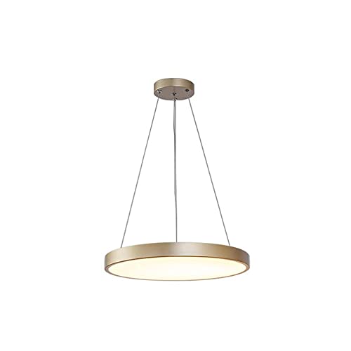 Lustre suspension LED dimmable rond en acrylique avec plafonnier ajustable
