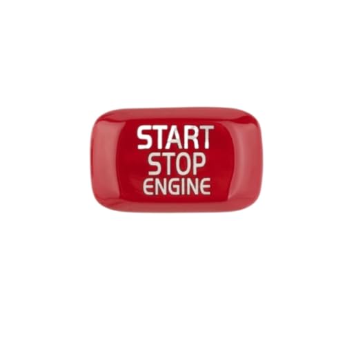 Couvercle bouton démarrage Volvo en rouge aluminium pour modèles V40 V60 S60 XC60 S80