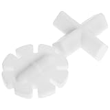 FELTECHELECTR 2 Stück Ptfe Beschichtete Magnetrührstäbe Kreuz Schneeflockenform Kompakt für Labor Magnetrührer und Wissenschaftliche Anwendungen