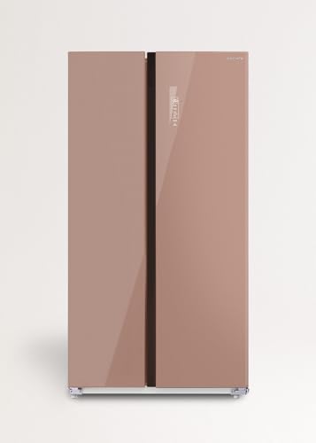 CREATE / FRIDGE STUDIO SIDE BY SIDE 550 / Frigorífico estilo Side by side 550L moca / 91,2 x 70,4 x 177,7 cm/No frost, modo vacaciones, tratamiento antibacterias, touch electronic, 158W