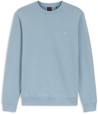 BOSS Sweatshirt Aus Baumwoll-Terry Mit Logo-Patch