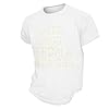 Mens White Shirt Personalised T Shirts for Men Graphic Print Loose Fit Casual Tee for Everyday Wear in Breathable Comfort Ideal for Street Style and All-Season Mens T Shirt (White, L) #2