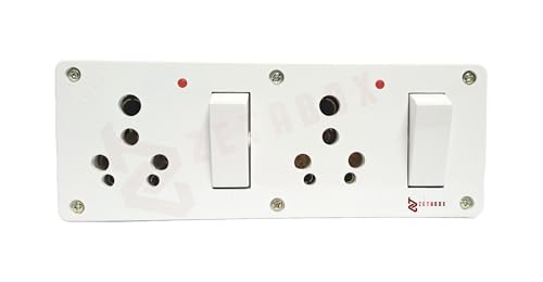 Image of ConaSmyle Super Gold 2+2 16Amp Switch Socket Combined Box with LED Indicator