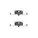 Detroit Axle - Front Brake Pads for BMW 328i 335d 335i 525i 528i 530i 530xi 550i 645Ci 650i 745i 745Li 750i 760i M3 X1 Z4 Ceramic Brake Pads w/Hardware Replacement