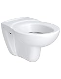 Toilettes Wc Cuvette suspendue ESCULAPE 36,1x54,4cm en porcelaine avec sortie horizontale et alimentation indépendante, sans trou d\'a