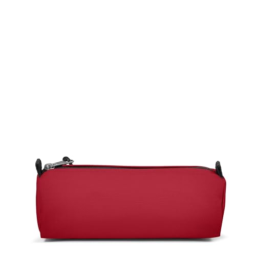 Image of EASTPAK Benchmark Pencil Case - Durable Organizer, Scarlet Red | Lightweight & Zippered Stationary Storage Bag for Pens /Accessories