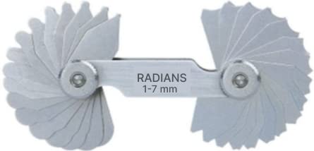 RADIANS Radius gauge 1.0-7.0 mm