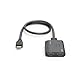 Hama HDMI Splitter 4K 1 In 2 Out (4K@30Hz, Adapter zur Übertragung eines HDMI-Signals auf 2 Ausgabegeräte, z. B. Beamer, Bildschirm oder 2 Monitore gleichzeitig, 60 cm) schwarz