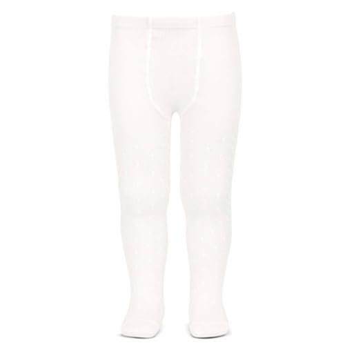 Leotardos perle calados de la marca Condor. (6, blanco)