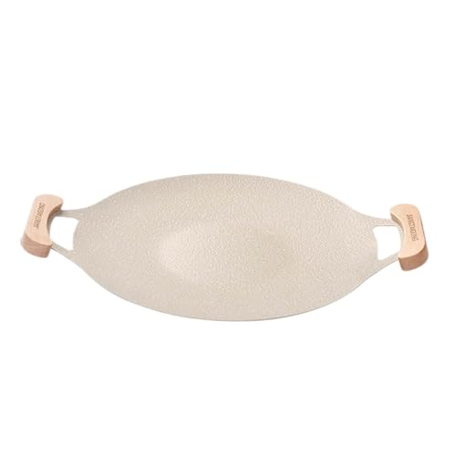 Image of Korean BBQ Grill Cookware Nonstick Griddle Grill Pan for Home Indoor Camping 25cm