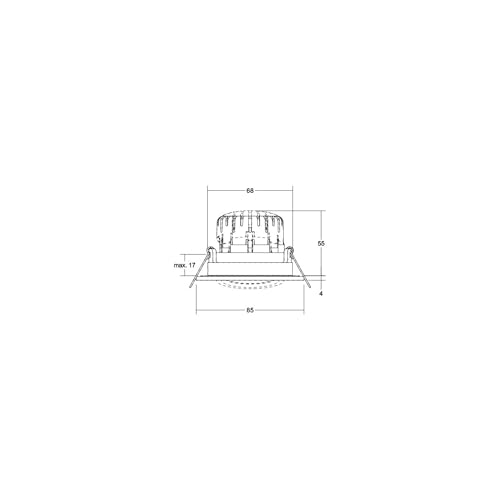 Foco empotrable LED 230V Brumberg de 7W, iluminación empotrada para techo 2