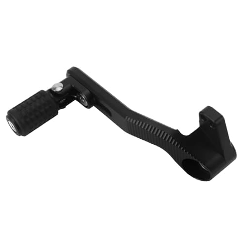 Soporte pedal motocicleta Palanca Cambio Marchas Plegable Ajustable Aluminio CNC Motocicleta Palanca Tipo Pedal Para NINJA400 Ninja 400 Z400 18-20 soporte de pie(Black)