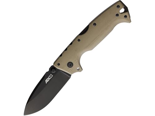 Cold Steel AD-10 Pocket Knife 3.5 Drop Point CPM S35VN Black Blade G-10 Handle Dark Earth