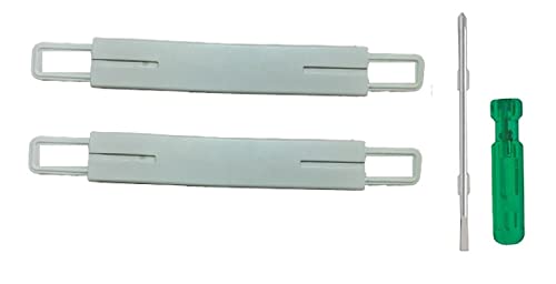 Image of Black Spare Strap Handle Repair & Replacement for VIP, Skybag, Safari, American turister Suitcase Box Luggage,Trolley Suitcases (2GREY Handle+1SCREW)