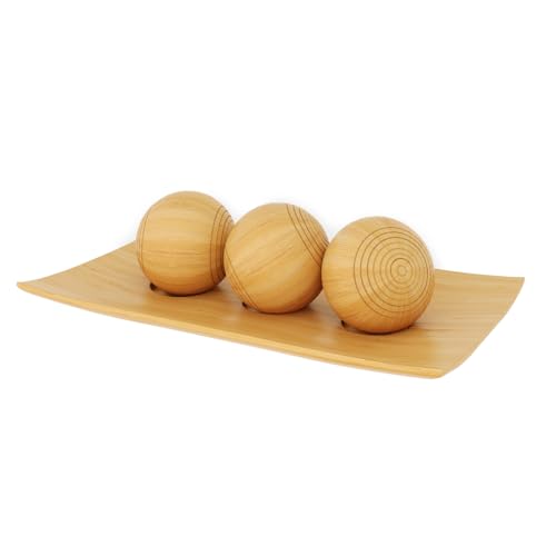 Creative Scents Harmony Decor Tray and Ball Set - Centerpiece Decoration - Coffee Table Decor - Dining Decor Centerpiece Table Decor Bowl for Home Decor, Living Room, Entry Table, TV Stand