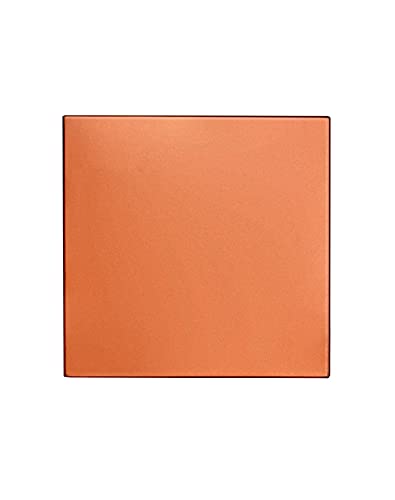 QWORK® 2 Pack 99.9% Pure Copper Metal Sheet Plate, 1mm Thick Processable Copper Plates for DIY Project, Maintenance, Production (100 mm x 100 mm x 1 mm)