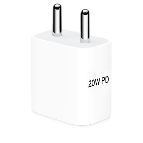 Image of Super Fast PD 20W USB C Power Adapter Charger for iPhone 16 /16Plus /16 Pro /16 Pro,Max /15 /15 Plus /15 Pro /15 Pro Max (20 Watt Charger)