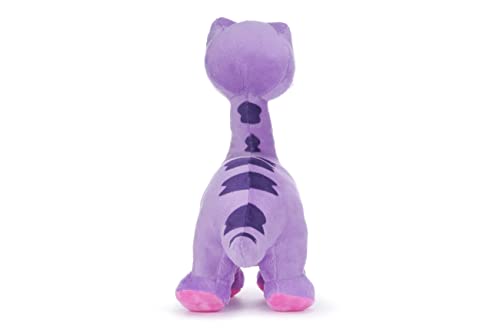 Posh Paws Dinky Dinosaurs 25CM (10-Inch) Brontosaurus Dinosaur Soft Toy, Purple, 37773