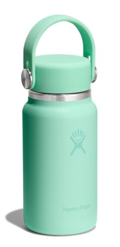 Image of Hydro Flask Micro Bottle - Insulated Mini Leak Proof Flask for Purse or Pocket in 6.7 Oz Mermaid Green