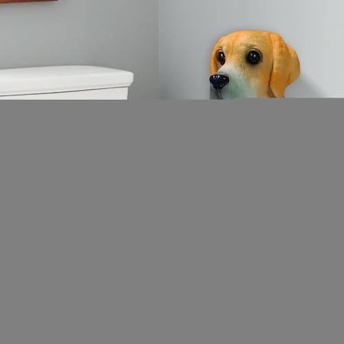 Portarrollos de papel higiénico creativo de perro para optimizar espacio en el baño 4