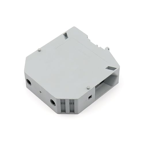 Borna de carril DIN UK150N tipo tornillo para organizar cables eléctricos.