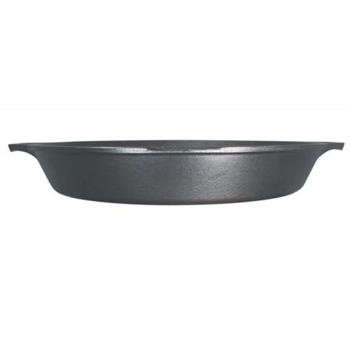 Image of 1pcs Multi-Function Cast Iron Griddle 17inch Skillet for Pizza, BBQ, Pancakes - Compatible with All Stovetops, Ideal for Home Kitchen and Outdoor Cooking, Easy to Clean, Home Kitchen Cookware