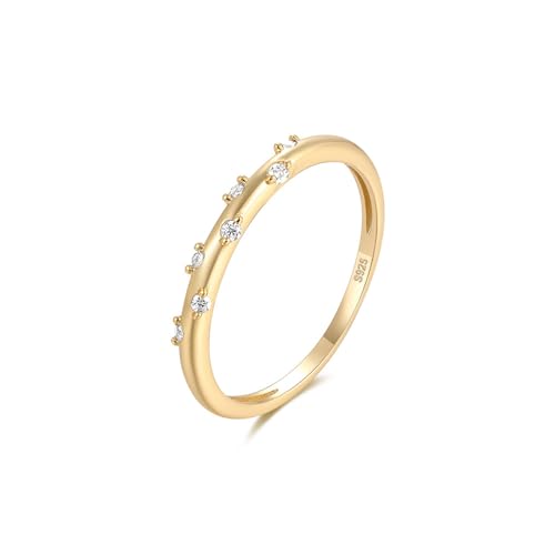 Bague moissanite en argent 925 dorée, le cadeau de mariage idéal pour elle
