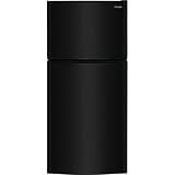 Frigidaire FFTR2045V 30 Inch Wide 20 Cu. Ft. Top Freezer Refrigerator with Crisper Bins and LED Lights - Black