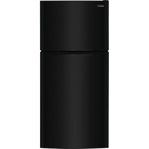 Frigidaire FFTR2045V 30 Inch Wide 20 Cu. Ft. Top Freezer Refrigerator with Crisper Bins and LED Lights - Black