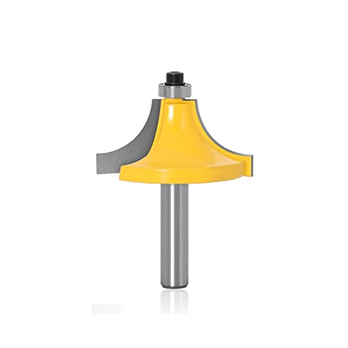 PYouo-mejor bit de enrutador Cortador de chaflanado redondo de vástago de 8mm, cortador de fresado de extremo recto de radio de broca for enrutador de bordes de cuentas, recortador de limpieza al ras