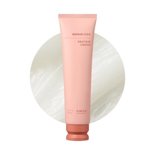 AMOS PROFESSIONAL Repair Cica Protein Cream l Anti-Frizz Deep Conditioner for Split Ends & Breakage l 5.0 fl. oz.
