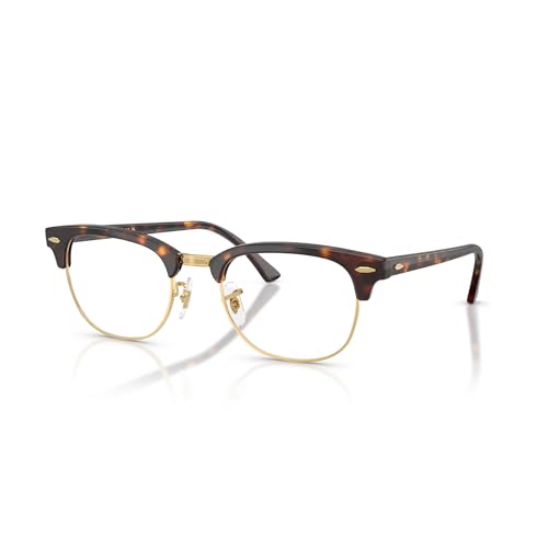 Ray-Ban (���C�o��) �T���O���X�t���[�� CLUBMASTER ���j�Z�b�N�X �n�o�i+�S�[���h (HAVANA ON GOLD) �����Y��51mm 0RX5154